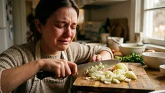 Como cortar cebola sem chorar: um truque comprovado que realmente funciona